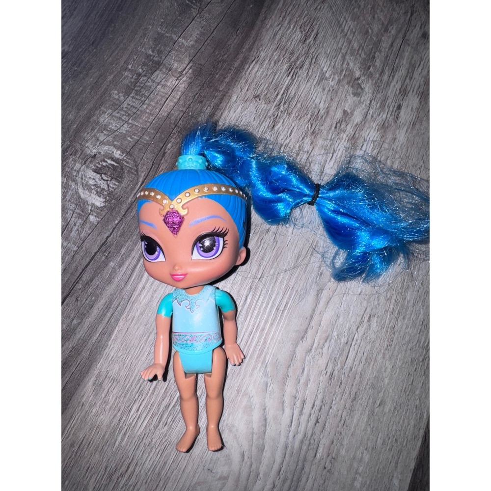 Fisher-Price Nickelodeon Shimmer and Shine Shine Genie Doll Blue Hair 6 Inch